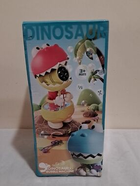 Kids Dinosaur Bubble Machine Toy - Blue and Red